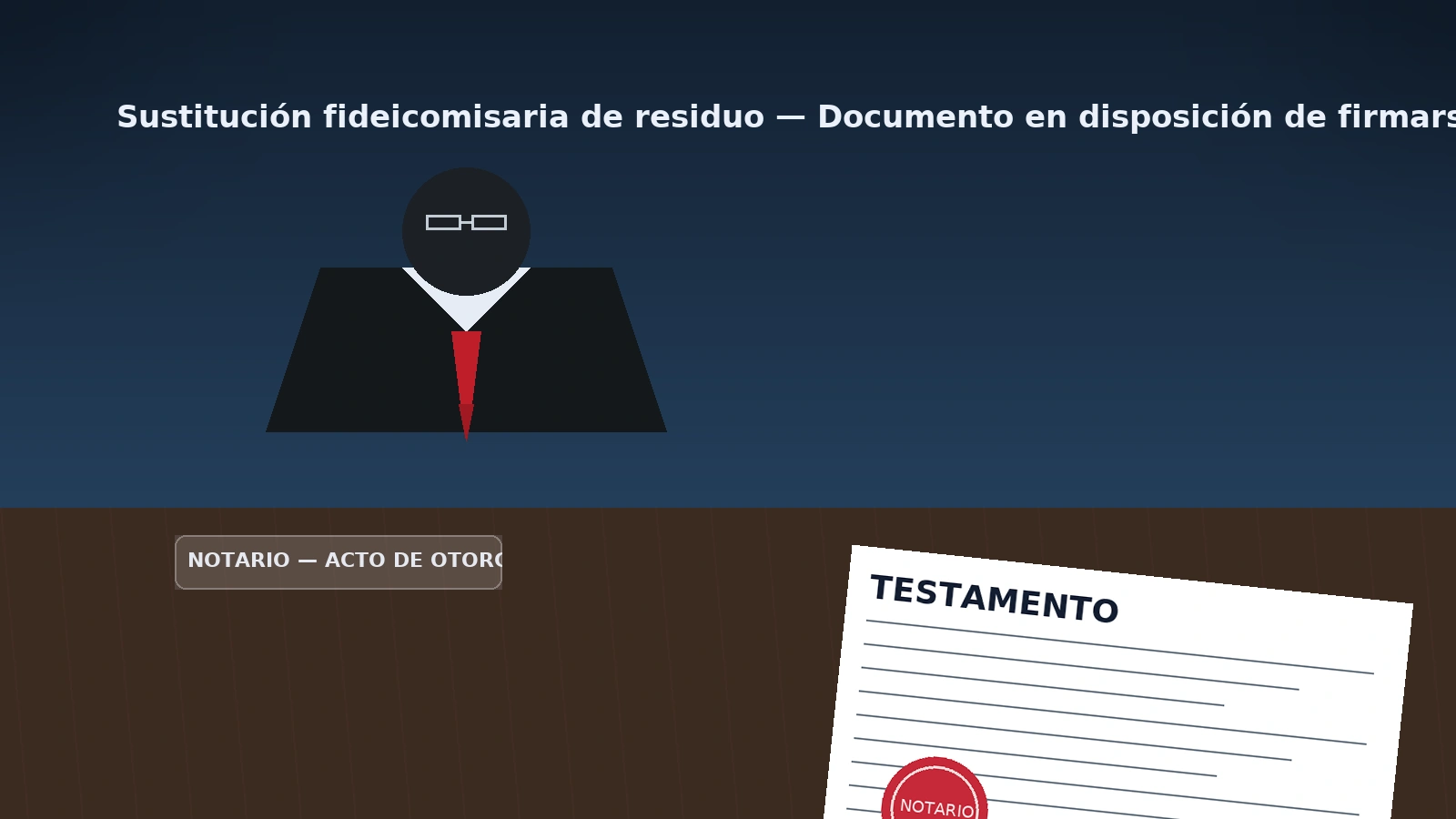 sustitución fideicomisaria de residuo