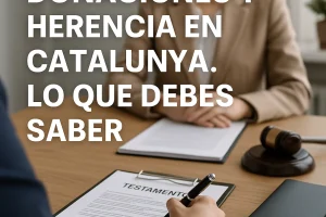 donaciones y herencia en Catalunya