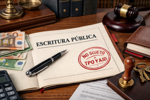 operaciones no sujetas a TPO y AJD